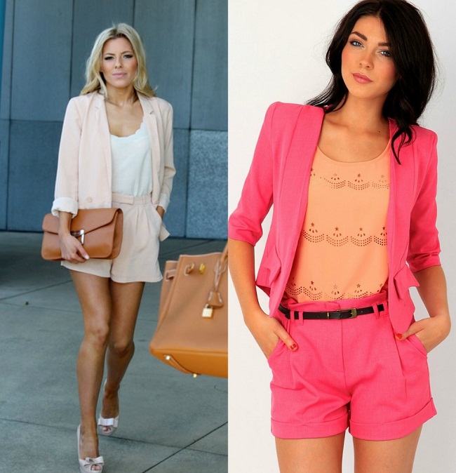 Pink Shorts-Suits