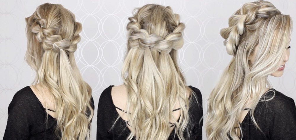 Easy Braided Half-Crown Hairstyle