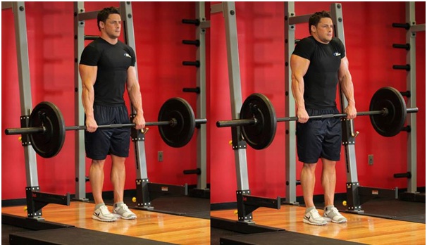 Barbell Shrug - Neck and shoulder pain exercises
