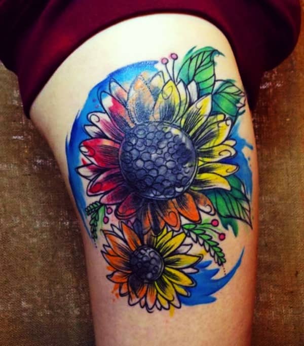 Beautiful-Sunflower-Tattoo-Designs-with-Meanings27