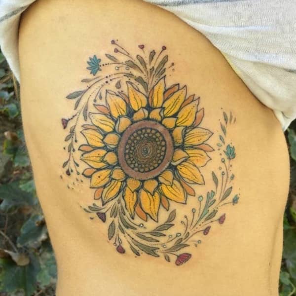 Beautiful-Sunflower-Tattoo-Designs-with-Meanings50