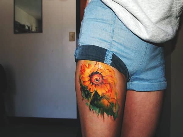 Beautiful-Sunflower-Tattoo-Designs-with-Meanings75